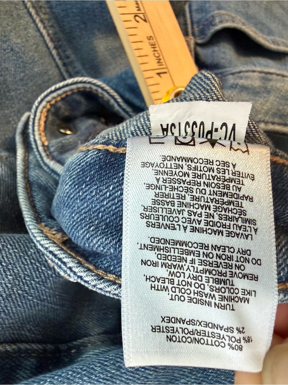 Vigoss Front Seam Barrel Jeans Size 29 Medium Blue Wash - Picture 8 of 9